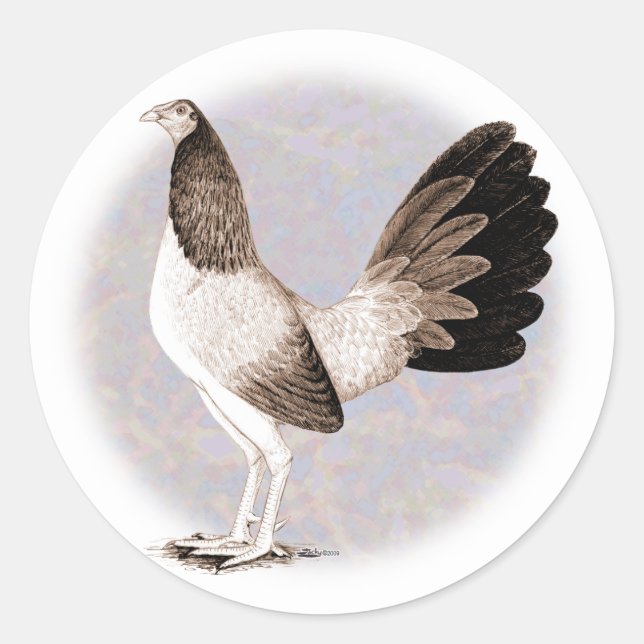 Gamecock:  Hennie Classic Round Sticker (Front)