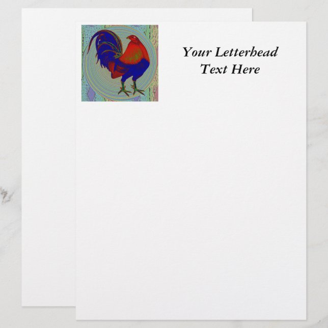 Gamecock:  Impressionist Rooster (Front/Back)