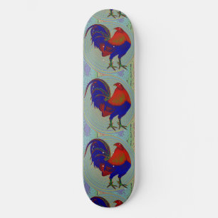 Gamecock:  Impressionist Rooster Skateboard