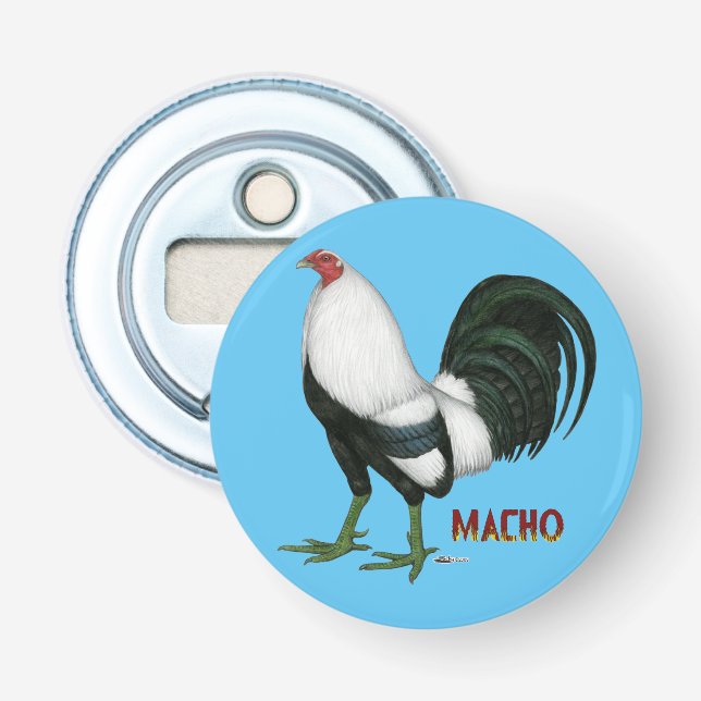 Gamecock Macho Duckwing Bottle Opener (Front)