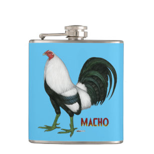 Gamecock Macho Duckwing Hip Flask