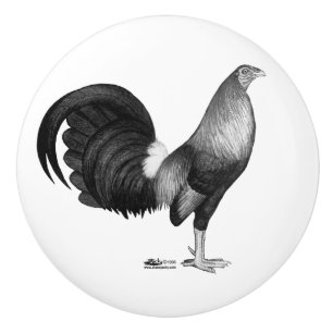 Gamecock Red Hatch Ceramic Knob