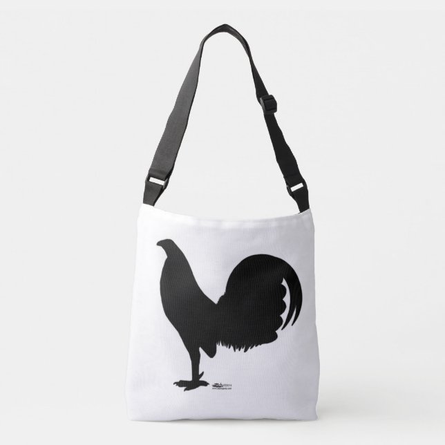 Gamecock Rooster Silhouette Crossbody Bag (Front)