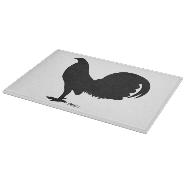 Gamecock Rooster Silhouette Cutting Board (Corner)