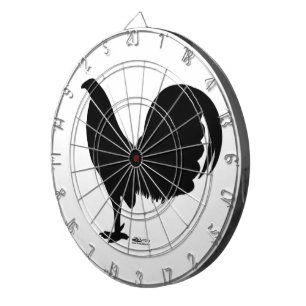 Gamecock Rooster Silhouette Dartboard