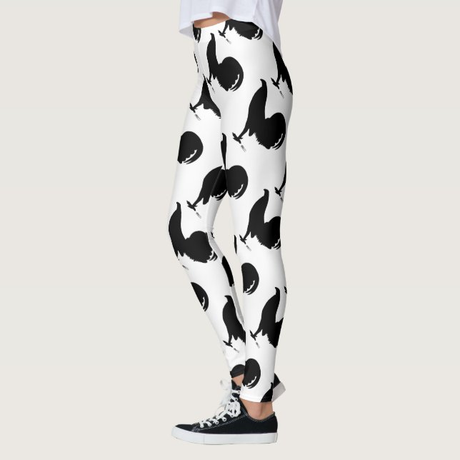 Gamecock Rooster Silhouette Leggings (Left)