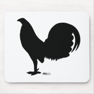 Gamecock Rooster Silhouette Mouse Pad