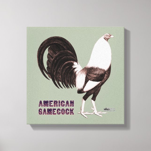 Gamecock Sepia Canvas Print (Front)