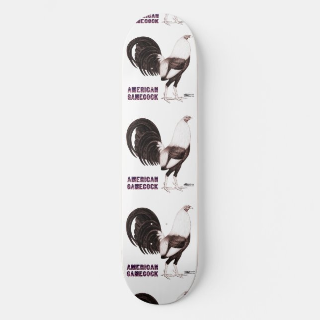 Gamecock Sepia Skateboard (Front)
