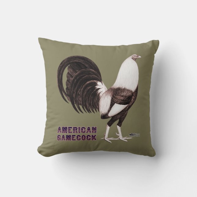 Gamecock Sepia Throw Pillow (Front)