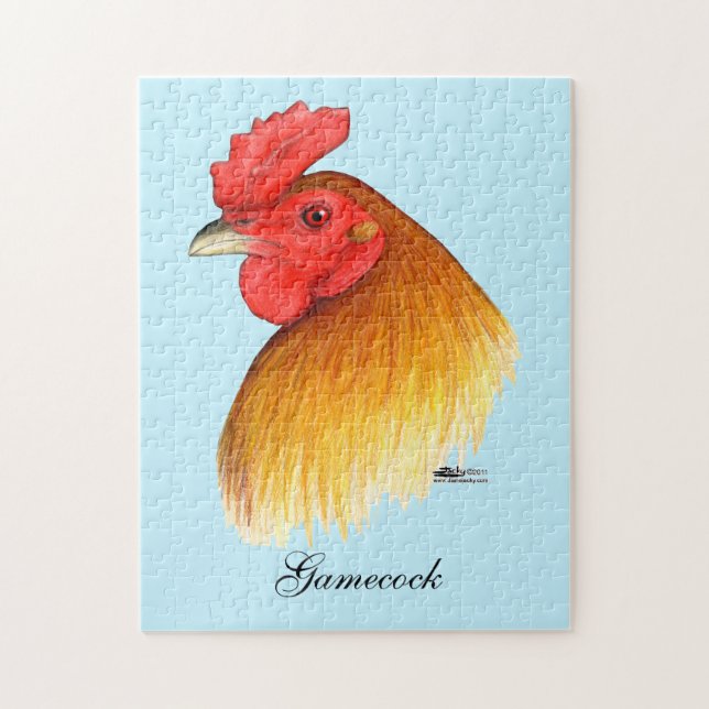 Gamecock Stag Pea Comb Jigsaw Puzzle (Vertical)