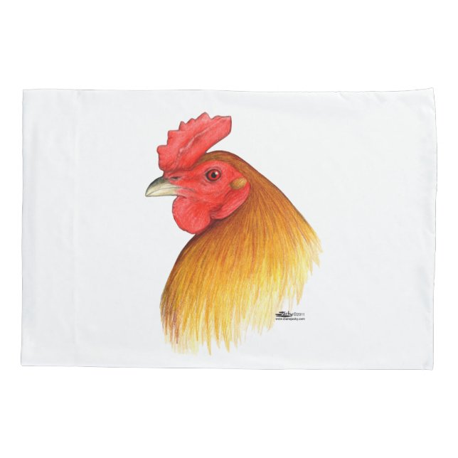 Gamecock Stag Pea Comb Pillowcase (Back)