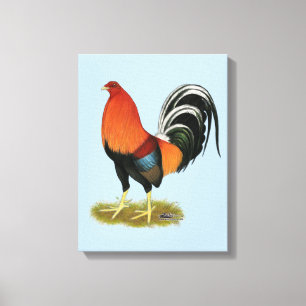 Gamecock Wheaten Rooster Canvas Print