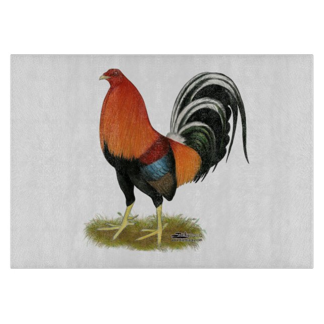 Gamecock Wheaten Rooster Cutting Board (Front)