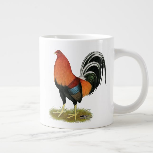 Gamecock Wheaten Rooster Large Coffee Mug (Right)