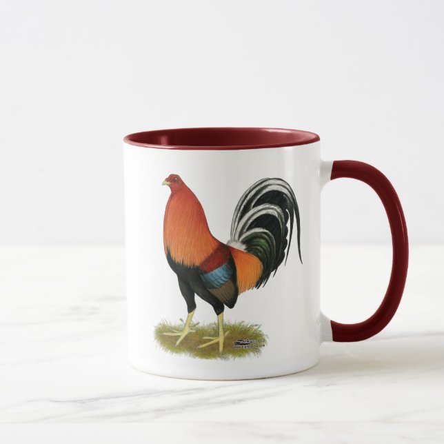 Gamecock Wheaten Rooster Mug (Right)