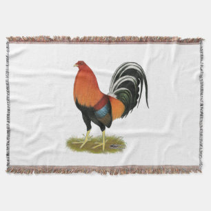 Gamecock Wheaten Rooster Throw Blanket