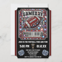 Gameday Bling Football Party Big Game Bowl Game