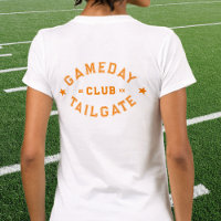 Gameday Tailgate Club Custom Orange Football Crest