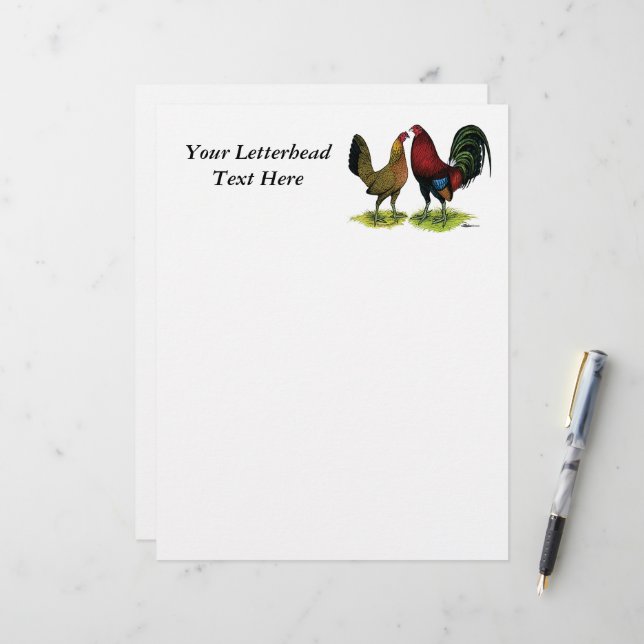 Gamefowl Pair (Front/Back In Situ)