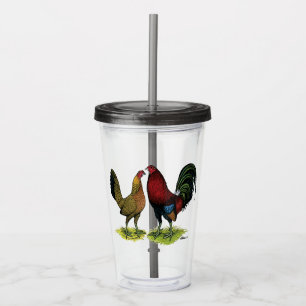 Gamefowl Pair Acrylic Tumbler