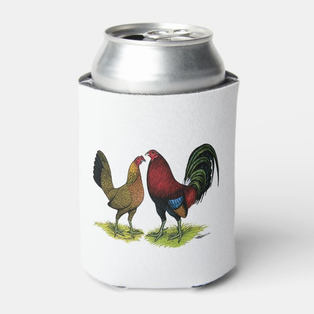 Gamefowl Pair Can Cooler (Can Front)