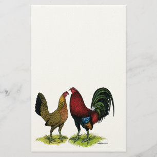 Gamefowl Pair Stationery