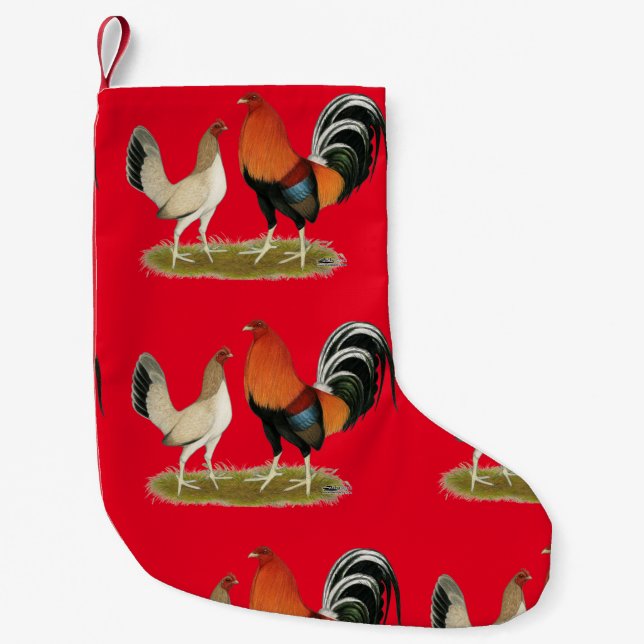 Gamefowl Wheatens Small Christmas Stocking (Front)