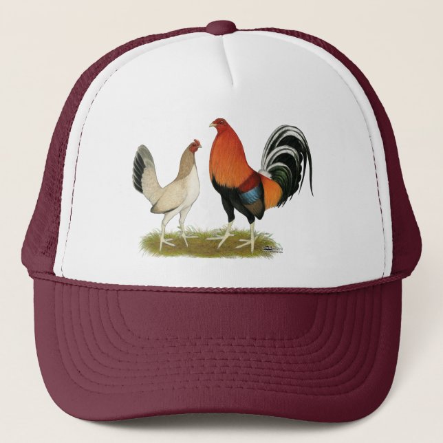 Gamefowl Wheatens Trucker Hat (Front)
