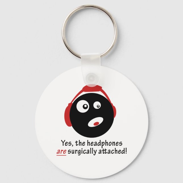 GameFYi Headphones Surgically Attached Keychain (Front)