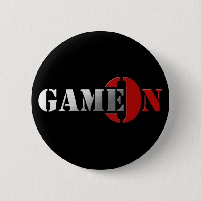 GameOn Netowrk Logo 2 Inch Round Button (Front)