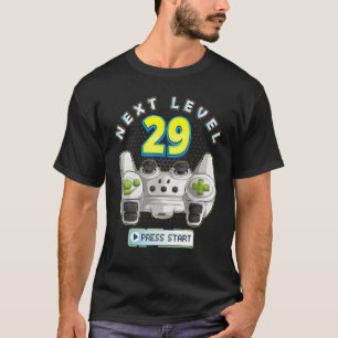 Gamer 29th Birthday Next Level 29 Game Controller  T-Shirt