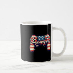 Gamer 4th Of July T Shirt Video Game Kids Boys Men Coffee Mug