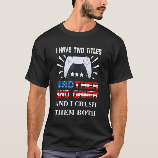 Gamer 4th Of July Video Games Ps5 Console For Boys T-Shirt (Front)