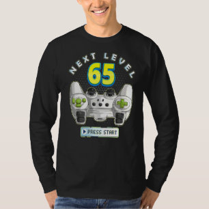 Gamer 65th Birthday Next Level 65 Game Controller T-Shirt