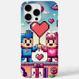 Gamer 8 bit Valentine's Day iPhone 16 Pro Max Case