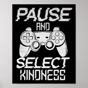 Gamer Anti Bullying Unity Day Kids Boys Gaming Be  Poster