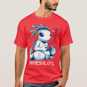 Gamer Axolotl, Axolotl Fish Video Games Lizard T-S T-Shirt