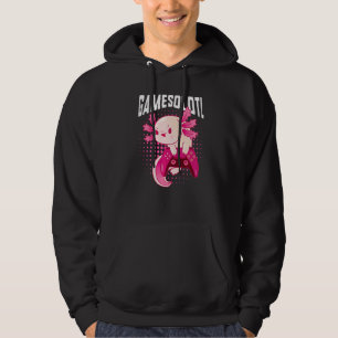 Gamer Axolotl  Cute Axolotl Gaming Video Gamer Hoodie