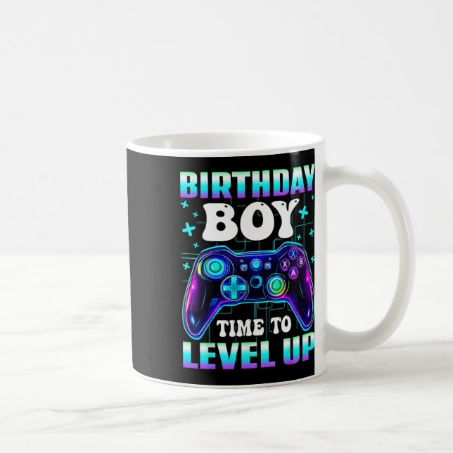 Gamer Birthday Boy Controller Time To Level Up For Coffee Mug (Right)