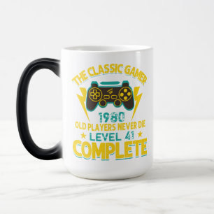 Gamer Birthday Gift Custom Year and Age Magic Mug