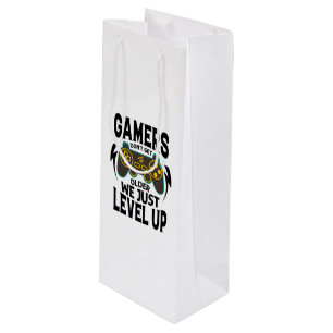 Gamer Birthday Gift - Gamer Don't Get Older Just Wine Gift Bag