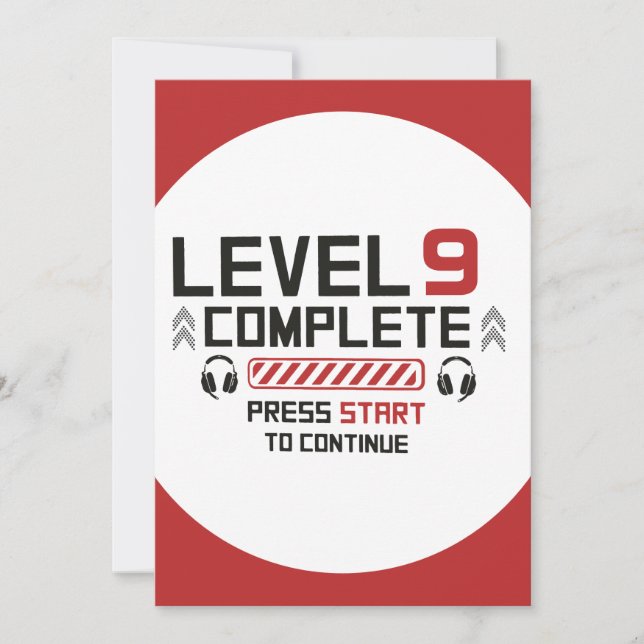 Gamer Birthday Two Sided Invitation (Front)