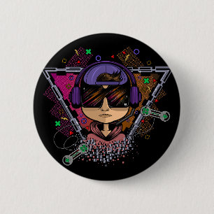Gamer Boy 2 Inch Round Button