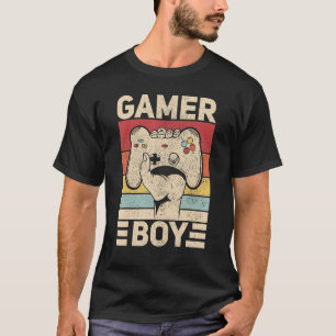 Gamer Boy Gaming Apparel Retro Video Game Outfit T T-Shirt