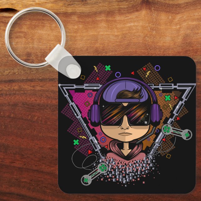 Gamer Boy Keychain (Front)