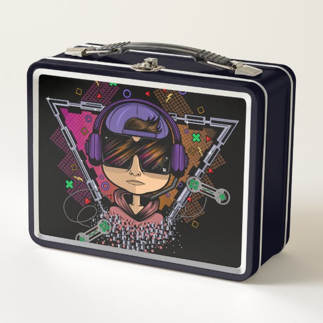 Gamer Boy Metal Lunch Box (Front)