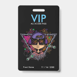 Gamer Boy VIP Access Pass Badge