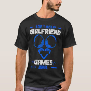 Gamer Boyfriend Gaming Couple Matching Valentine's T-Shirt