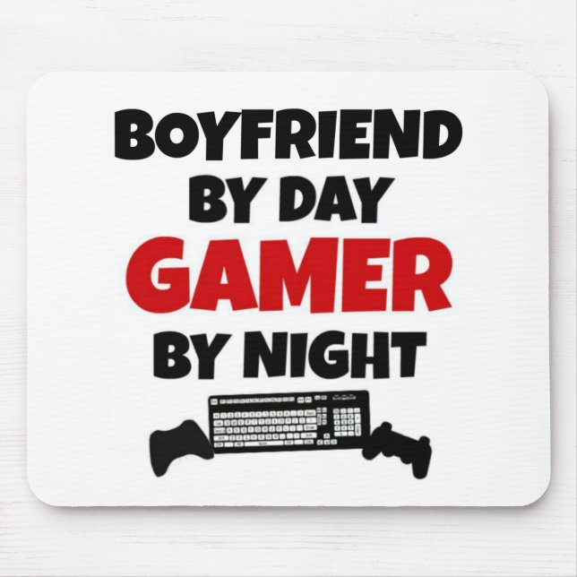 Gamer Boyfriend Mouse Pad (Front)